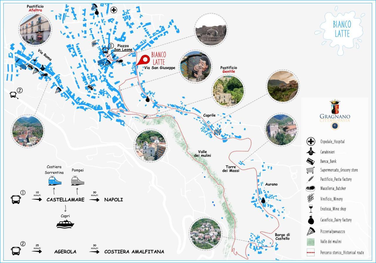 Bianco Latte Acomodação com café da manhã Gragnano Exterior foto